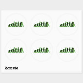 Sticker Rond Surveyeur foncier (Feuille)