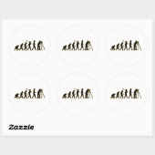 Sticker Rond Surveyeur foncier (Feuille)