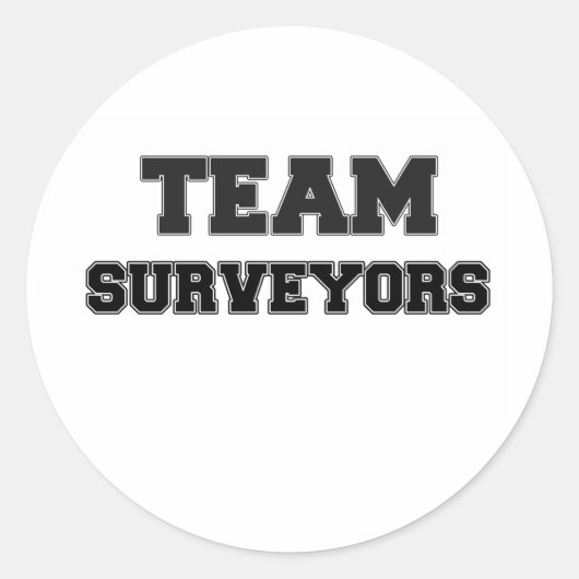 Sticker Rond Surveyeurs d'équipe (Devant)