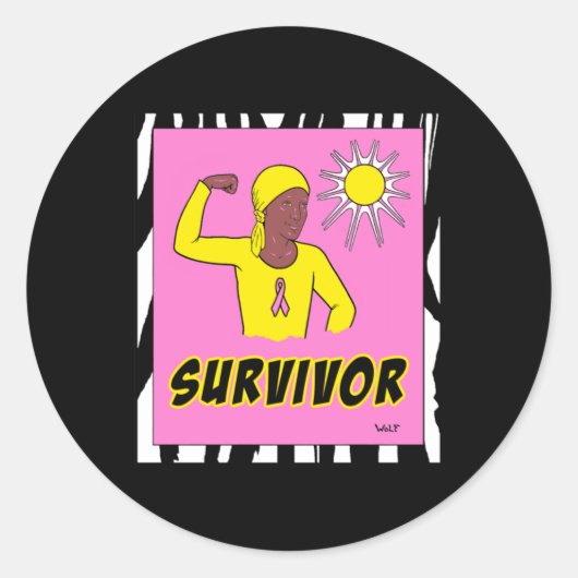 Sticker Rond Survivant (Devant)