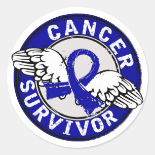 Sticker Rond Survivant 14 Colon Cancer