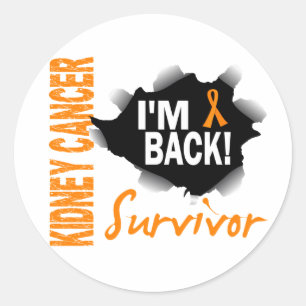 Sticker Rond Survivant 7 Cancer du rein