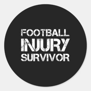 Sticker Rond Survivant de la blessure au football