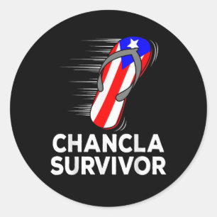 Sticker Rond Survivant de la chancla