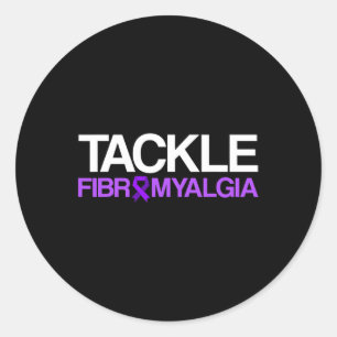 Sticker Rond Survivant de la sensibilisation à la fibromyalgie 