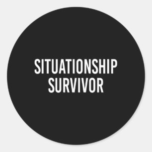 Sticker Rond Survivant de la situation