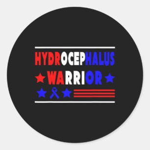 Sticker Rond Survivant de l'hydrocéphalie Soutien de la sensibi