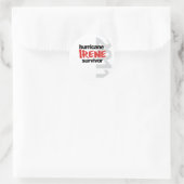 Sticker Rond Survivant de l'ouragan Irene 2011 (Sac)