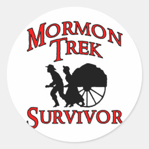 Sticker Rond survivant de mormon trek