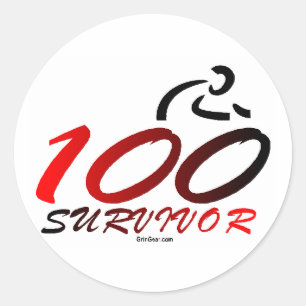 Sticker Rond Survivant de siècle