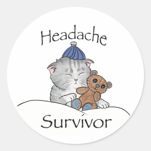 Sticker Rond Survivant de tête (Devant)