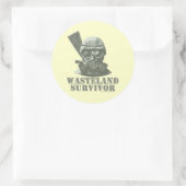Sticker Rond Survivant des terres désolées (Sac)