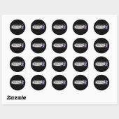 Sticker Rond Survivant du cancer (Feuille)