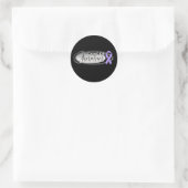 Sticker Rond Survivant du cancer (Sac)