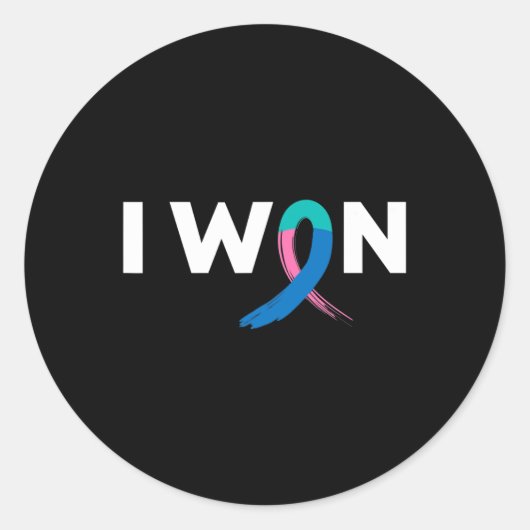 Sticker Rond Survivant du cancer (Devant)