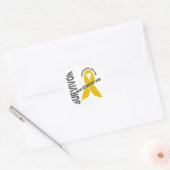Sticker Rond Survivant du cancer de l'enfance (Enveloppe)