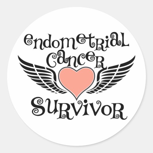 Sticker Rond Survivant du cancer de l'estomac (Devant)