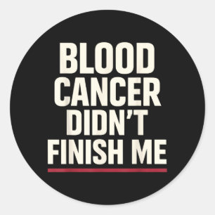 Sticker Rond Survivant du cancer du sang, leucémie, lymphome, s