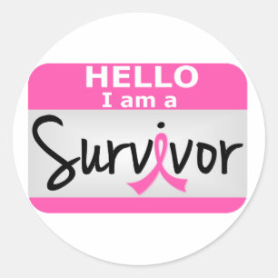 Sticker Rond Survivant du cancer du sein 24.png