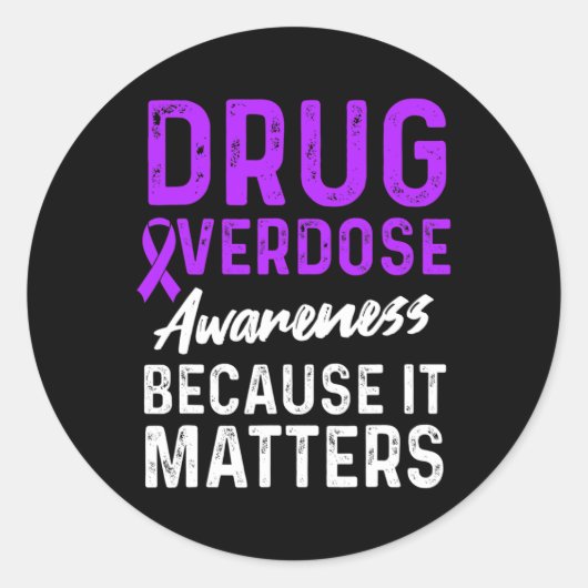 Sticker Rond Survivant du guerrier de sensibilisation à la surd (Devant)