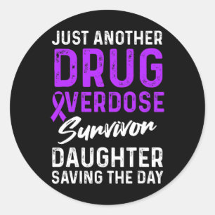 Sticker Rond Survivant du guerrier de sensibilisation à la surd