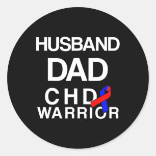 Sticker Rond Survivant d'une malformation cardiaque congénitale