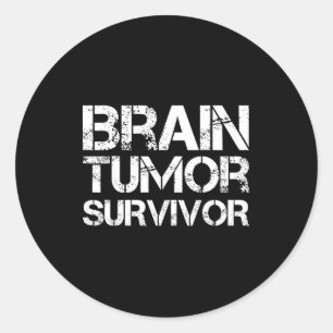 Sticker Rond Survivant d'une tumeur cérébrale pour la journée d