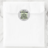 Sticker Rond Survivant officiel (vert) (Sac)