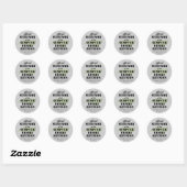 Sticker Rond Survivant officiel (vert) (Feuille)