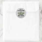 Sticker Rond Survivant officiel (vert) (Sac)