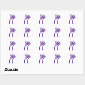 Sticker Rond Survivant - Sensibilisation au pourpre (Feuille)
