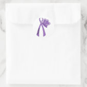 Sticker Rond Survivant - Sensibilisation au pourpre (Sac)