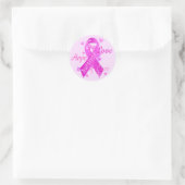Sticker Rond Survivor Love Hope Cure (Sac)