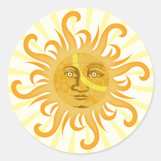 Sticker Rond Suryadev : Le Soleil (Devant)