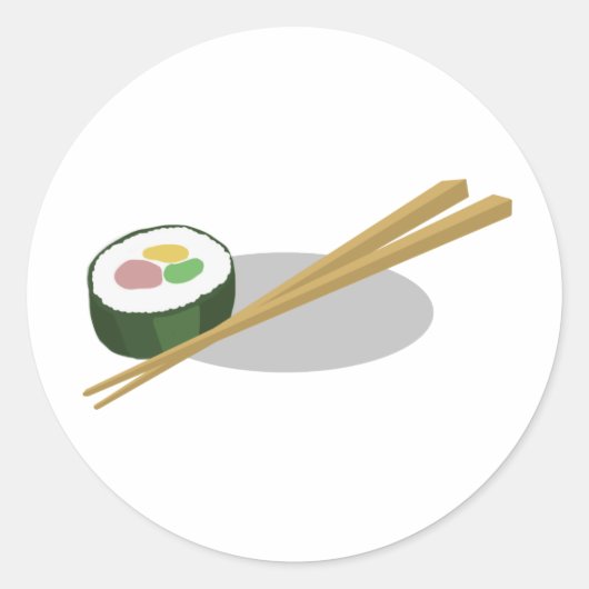 Sticker Rond Sushi (Devant)