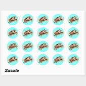 Sticker Rond Sushi (Feuille)