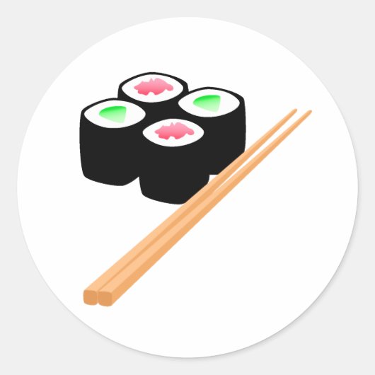 Sticker Rond Sushi (Devant)