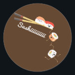 Sticker Rond Sushi Lover Japon Apris Cuisine Japonaise Chef<br><div class="desc">Sushi Lover Japon Apris Cuisine Japonaise Chef Foodie Cadeau. Un cadeau parfait pour votre père, maman, papa, hommes, femmes, amis et membres de la famille le jour de Thanksgiving, Noël, Fête des mères, Fête des pères, 4 juillet, 1776 Jour indépendant, Fête des anciens combattants, Fête de l'Halloween, Fête de Patrick...</div>