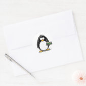 Sticker Rond Sushi Penguin (Enveloppe)
