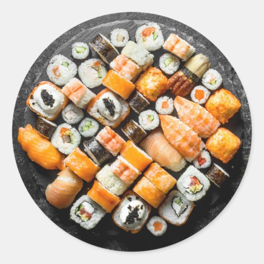 Sticker Rond Sushi platter (Devant)