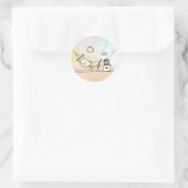 Sticker Rond Suspendre, réinitialiser, recharger (Sac)