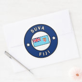 Sticker Rond Suva Fidji (Enveloppe)