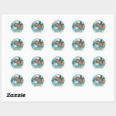 STICKER ROND SUZHOU VENISE DE L'EST (Feuille)