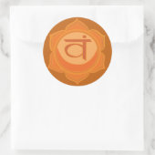 Sticker Rond Svadhisthana Chakra Classic Round Sticker, Glossy (Sac)