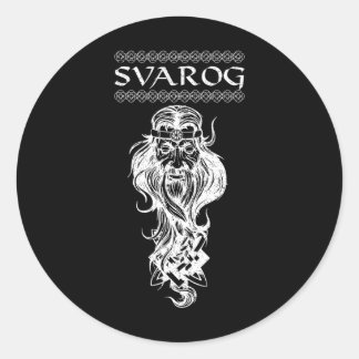 Sticker Rond Svarog Dieu païen slave Slavs Païanisme Mythologie