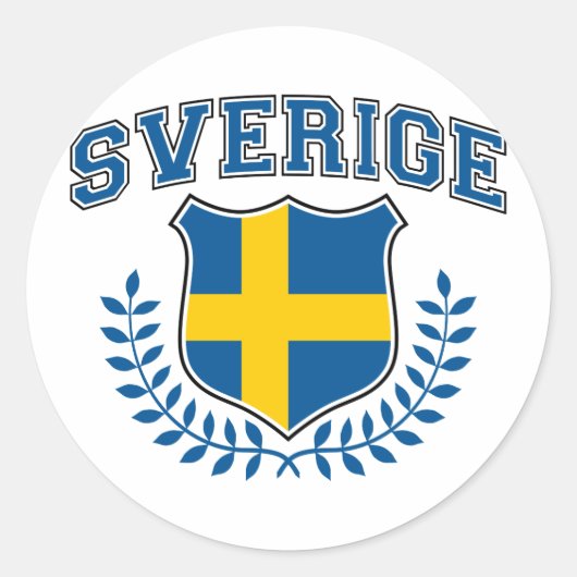 Sticker Rond Sverige (Devant)