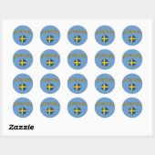 Sticker Rond Sverige (Feuille)
