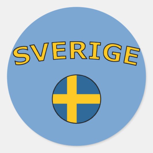 Sticker Rond Sverige (Devant)