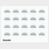 Sticker Rond Sverige (Feuille)