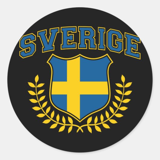 Sticker Rond Sverige (Devant)